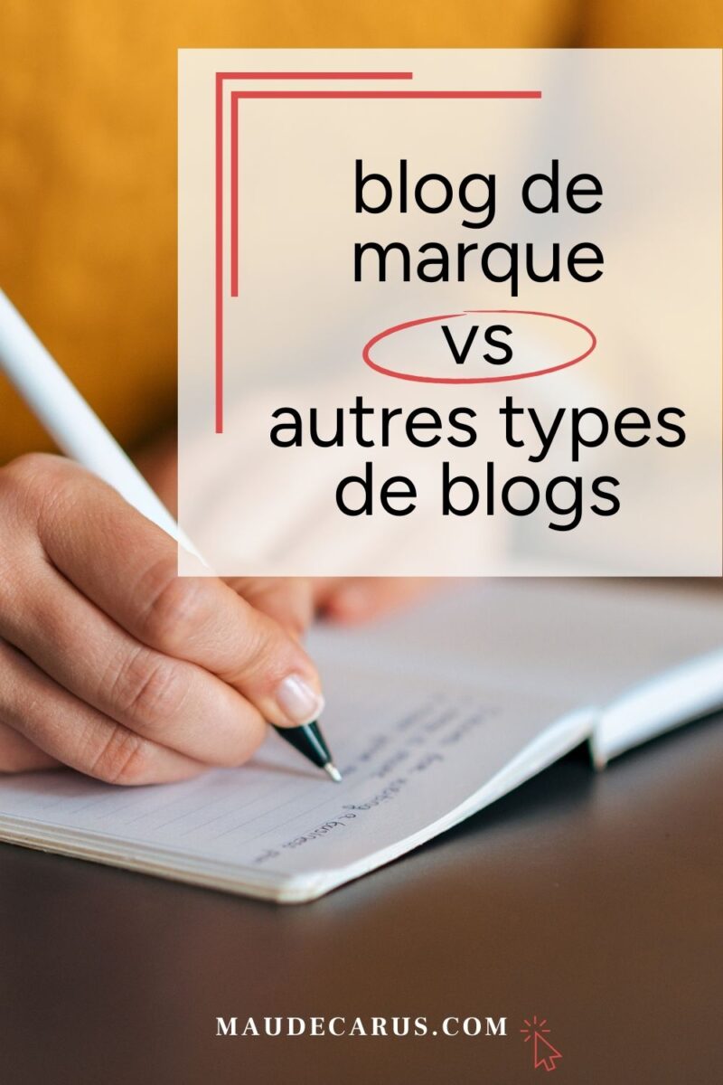 blog de marque vs autres types de blogs - blog pour entreprise