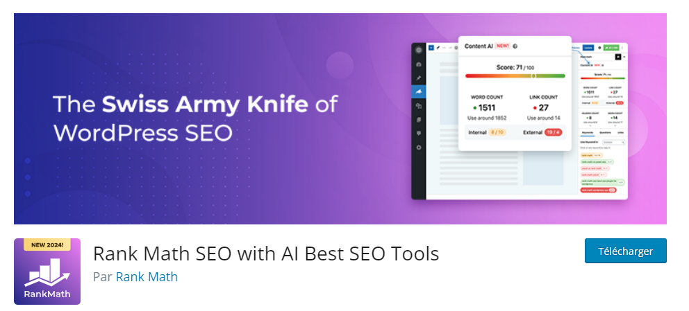 Rank Math SEO, le plugin wordpress pour améliorer son SEO