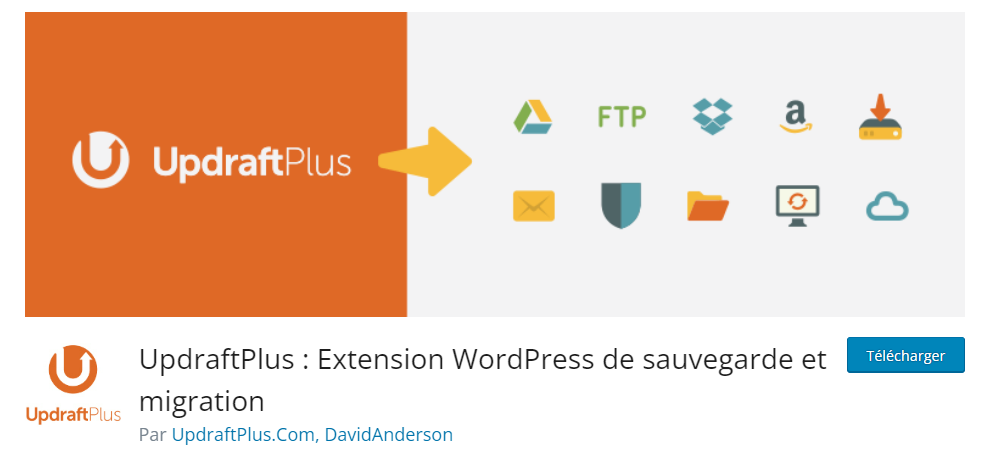 UpdraftPlus, un des meilleurs plugins wordpress gratuit pour sauvegarder son site web