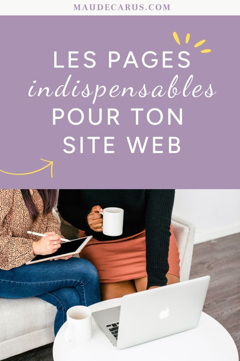 pages indispensables pour site 