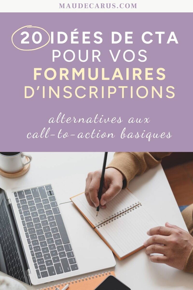 phrases d’appel à l’action et CTA pour newsletter